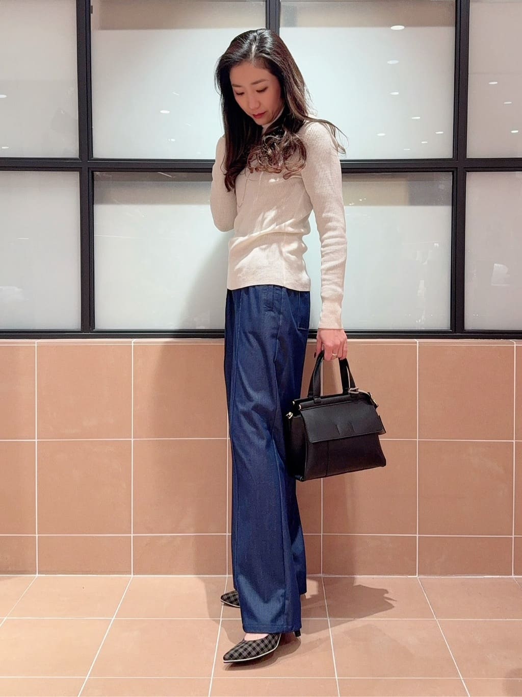 kaoriさんの「ESPERANZA｜ダブルフラップ2WAYハンドバッグ」を使ったコーディネート