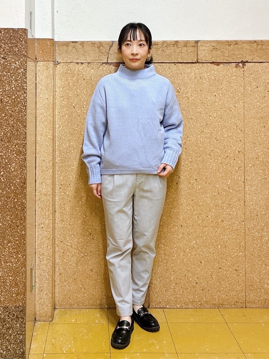 hattoriさんの「INDIVI｜【洗える／裏起毛】ストレッチウォームパンツ」を使ったコーディネート