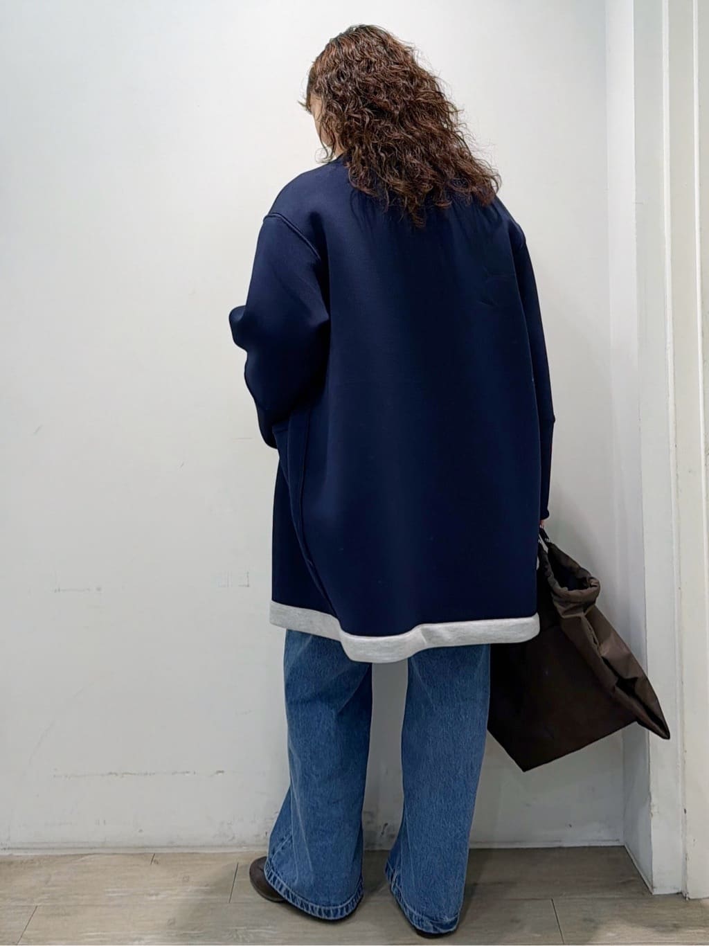 sumicaさんの「OPAQUE.CLIP｜リバーシブル配色ノーカラーコート【洗濯機OK】」を使ったコーディネート