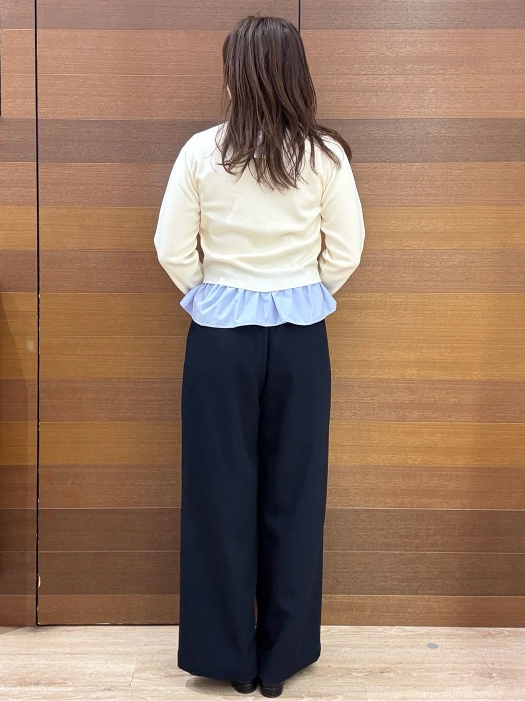 maichiさんの「OPAQUE.CLIP｜ポロ衿シャツドッキングニット【洗濯機OK】」を使ったコーディネート