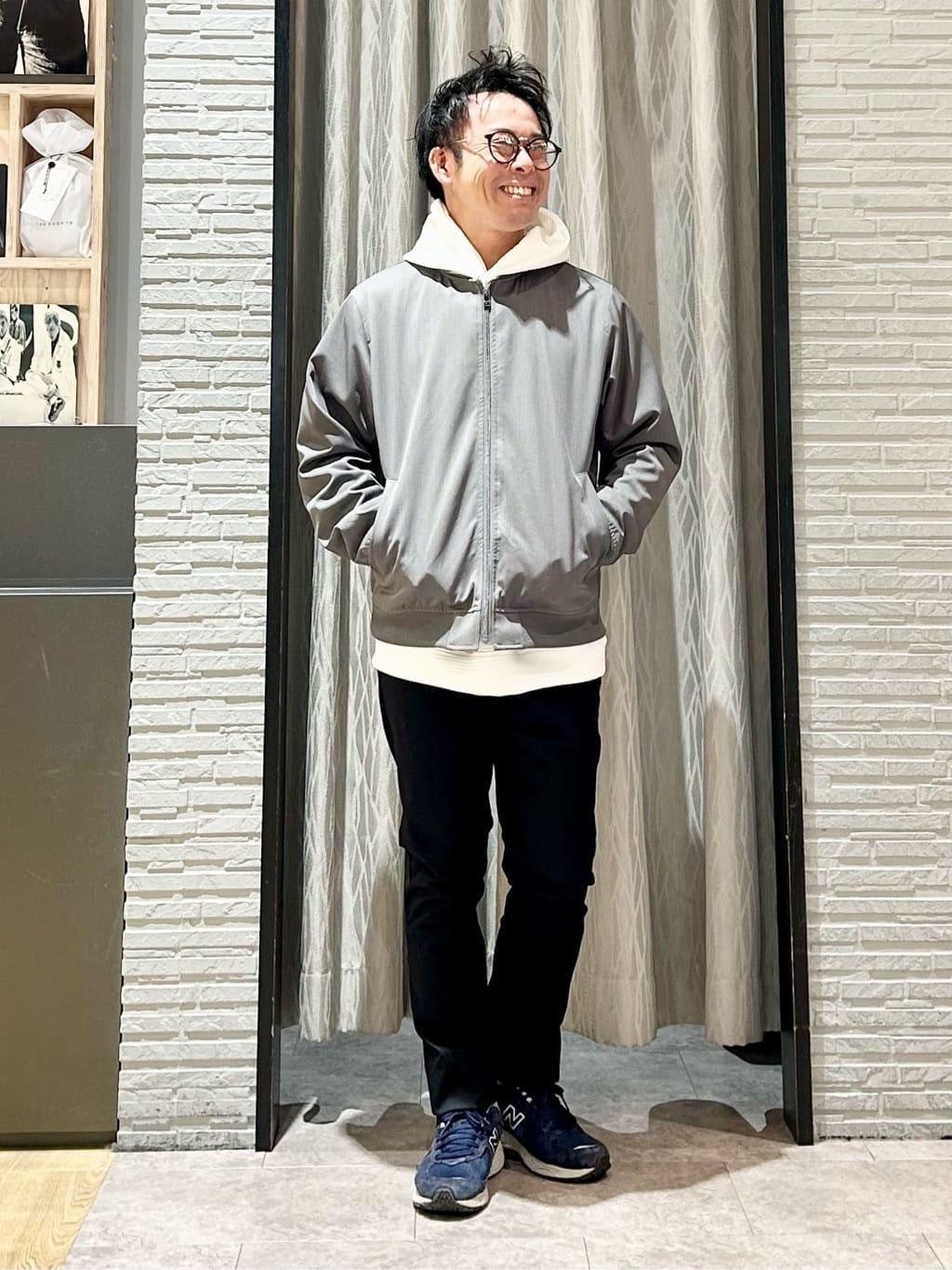 KENJI Iさんの「THE SHOP TK｜FLEX LINE ストレッチリブブルゾン　ストレッチ/防シワ/マシンウォッシャブル/セットアップ可」を使ったコーディネート