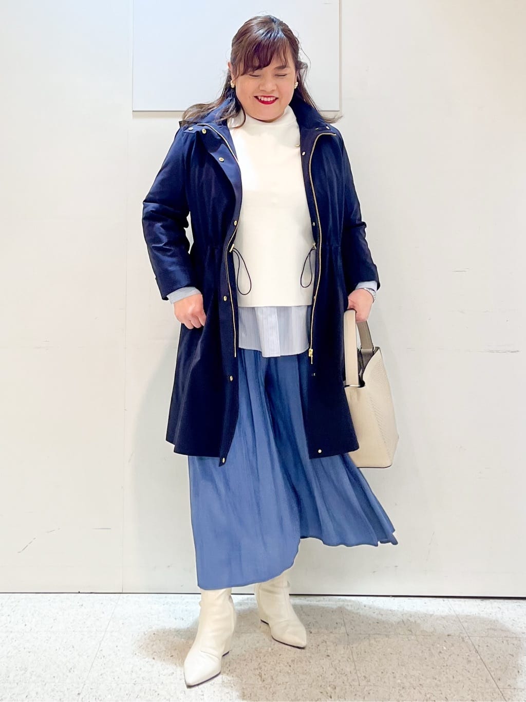 kimmyさんの「Reflect｜【中綿ライナー付き】ライナー付きフーデッドロングコート」を使ったコーディネート