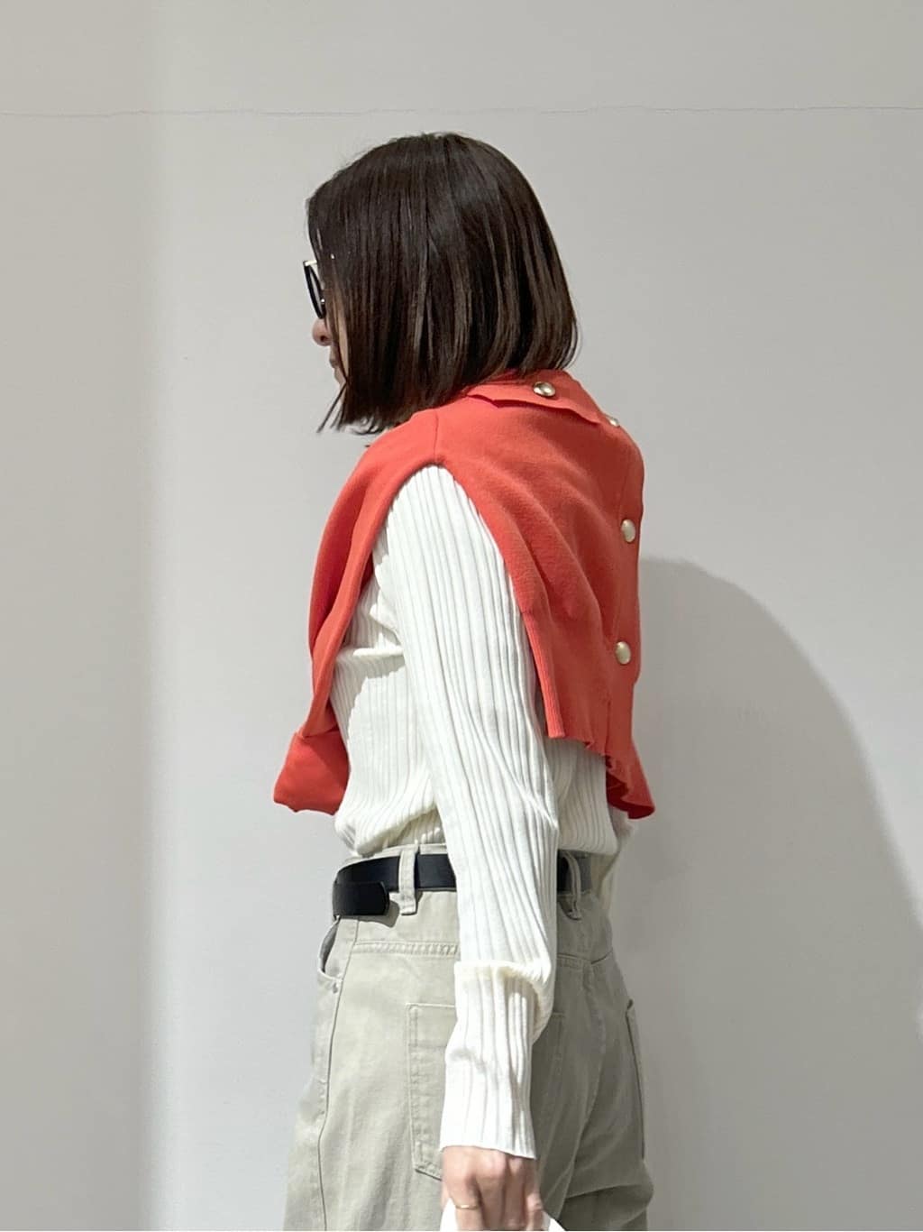 NAKAさんの「OPAQUE.CLIP｜ランダムリブハイネックニット【洗濯機OK】」を使ったコーディネート