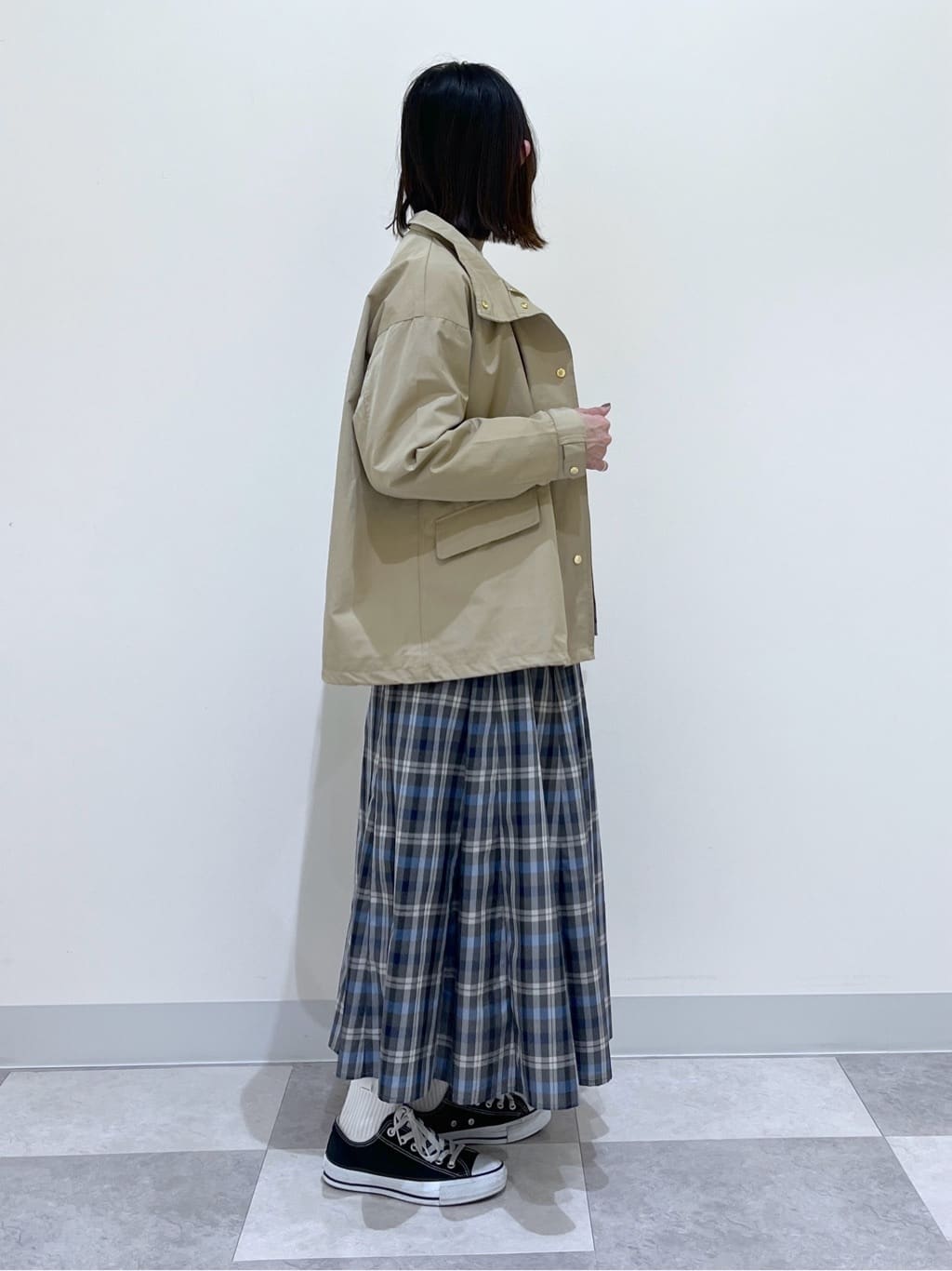 canaさんの「Dessin｜【撥水/2WAY】フーディーブルゾン」を使ったコーディネート