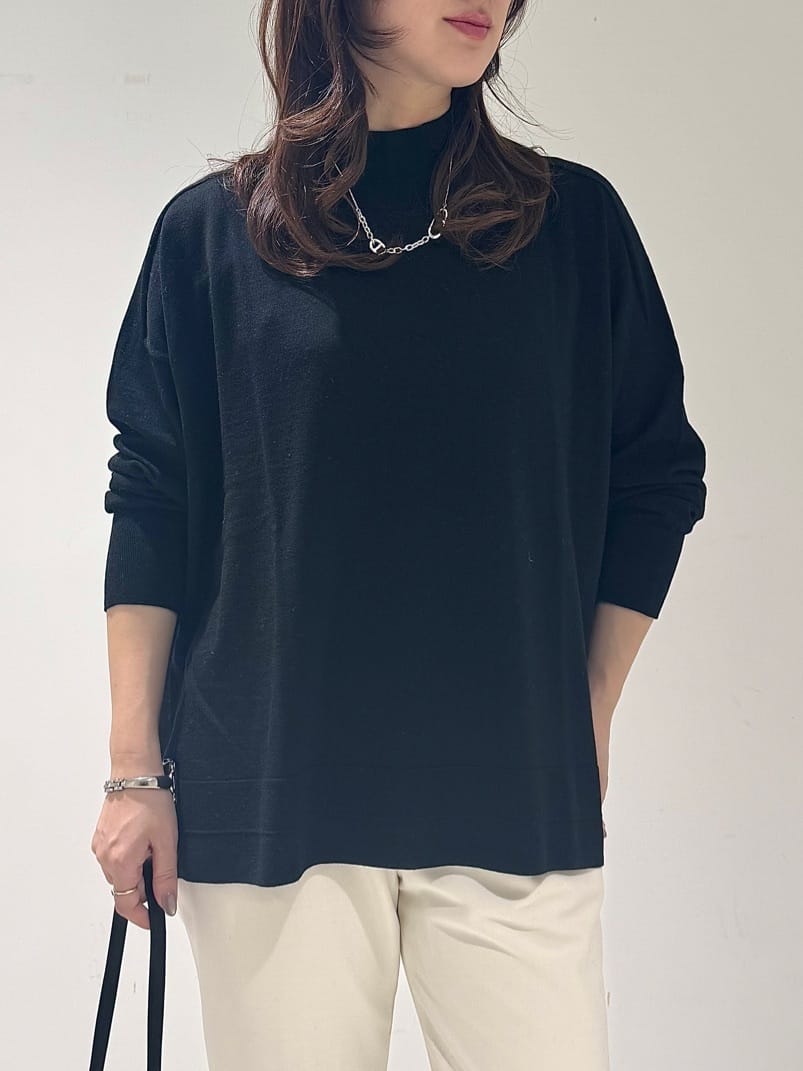 そんさんの「INDIVI｜【洗える】カラーネップ ダブルジップカーディガン」を使ったコーディネート