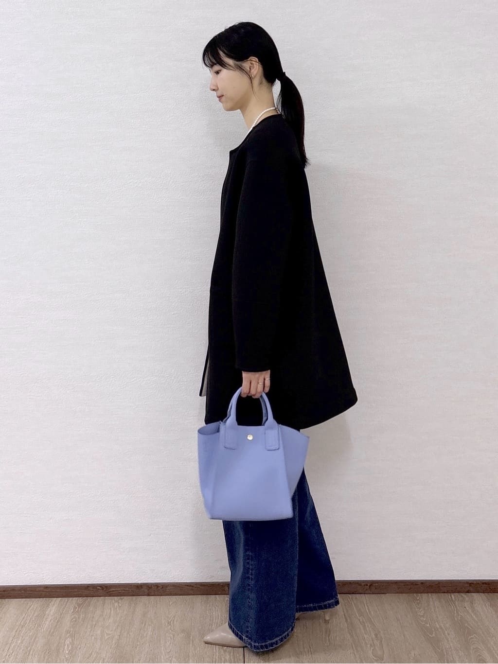 sachikoさんの「OPAQUE.CLIP｜リバーシブル配色ノーカラーコート【洗濯機OK】」を使ったコーディネート