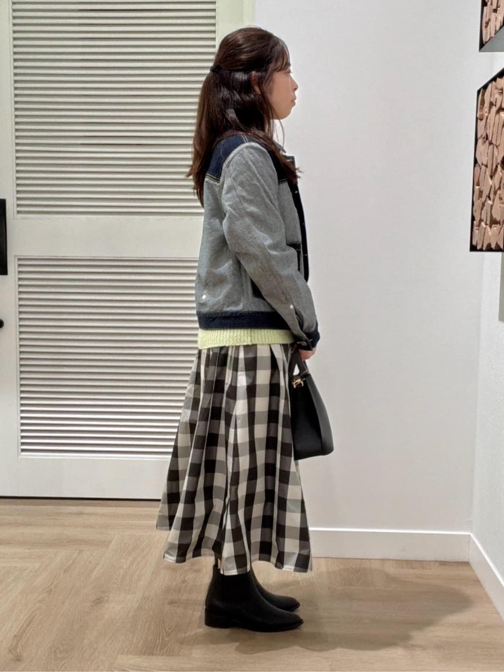 maruさんの「Dessin｜【ユニセックス/2WAY】リバーシブルデニムジャケット」を使ったコーディネート