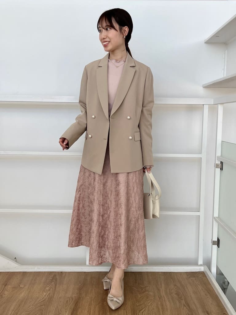 はばさんの「Couture brooch｜【プチプラ】シアーテレコインナー」を使ったコーディネート
