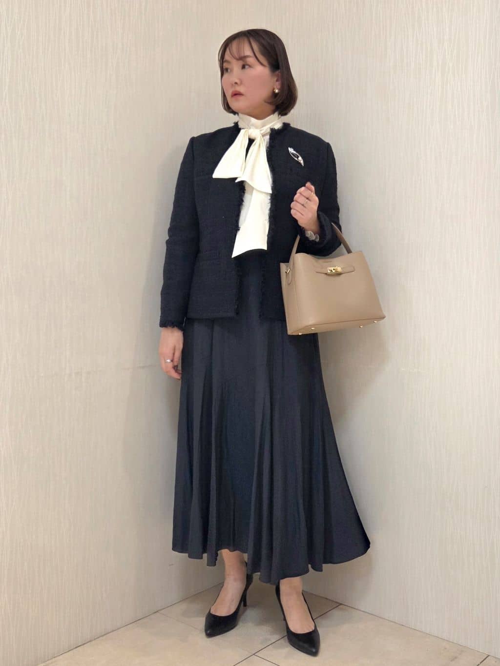 naokoさんの「UNTITLED｜【仕事着/スーツ】ファンシーツイード ジャケット」を使ったコーディネート