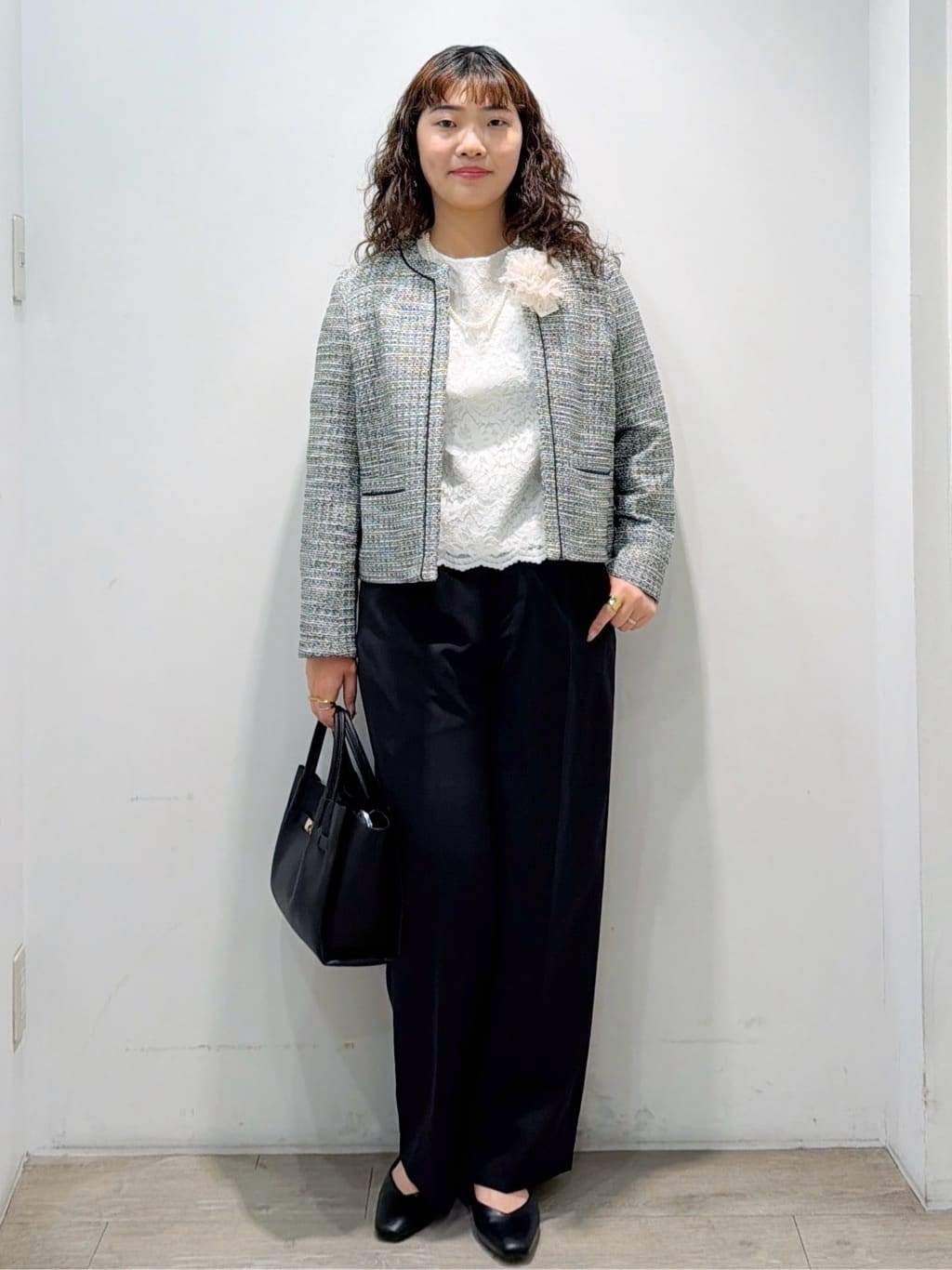 sumicaさんの「OPAQUE.CLIP｜《通勤対応》 コットンツイードジャケット」を使ったコーディネート