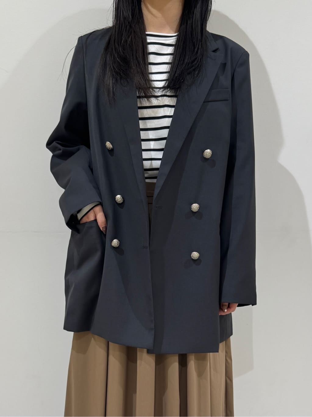 haruさんの「Dessin｜ダブルジャケット」を使ったコーディネート