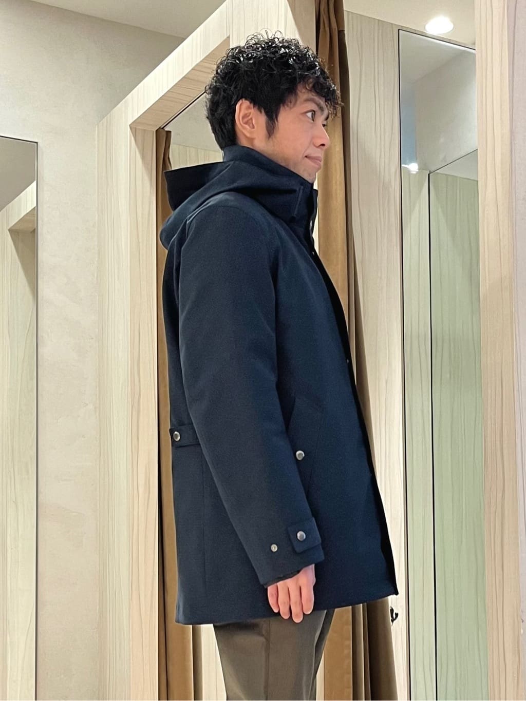 URAさんの「TAKEO KIKUCHI｜【3WAY】ドビー ダウンライナー付ブルゾン」を使ったコーディネート