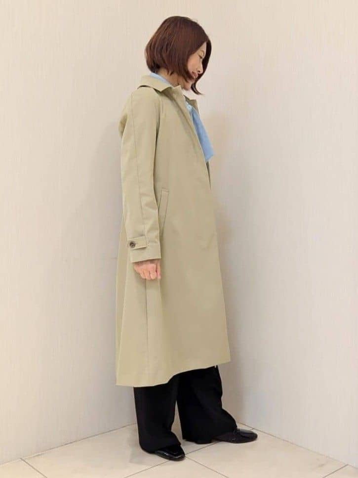 u-macoさんの「UNTITLED｜◆【はっ水/洗える】タスランステンカラーコート」を使ったコーディネート