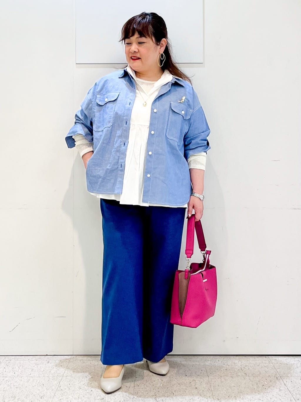 kimmyさんの「Reflect｜【羽織にも◎】ダンガリーシャツ」を使ったコーディネート