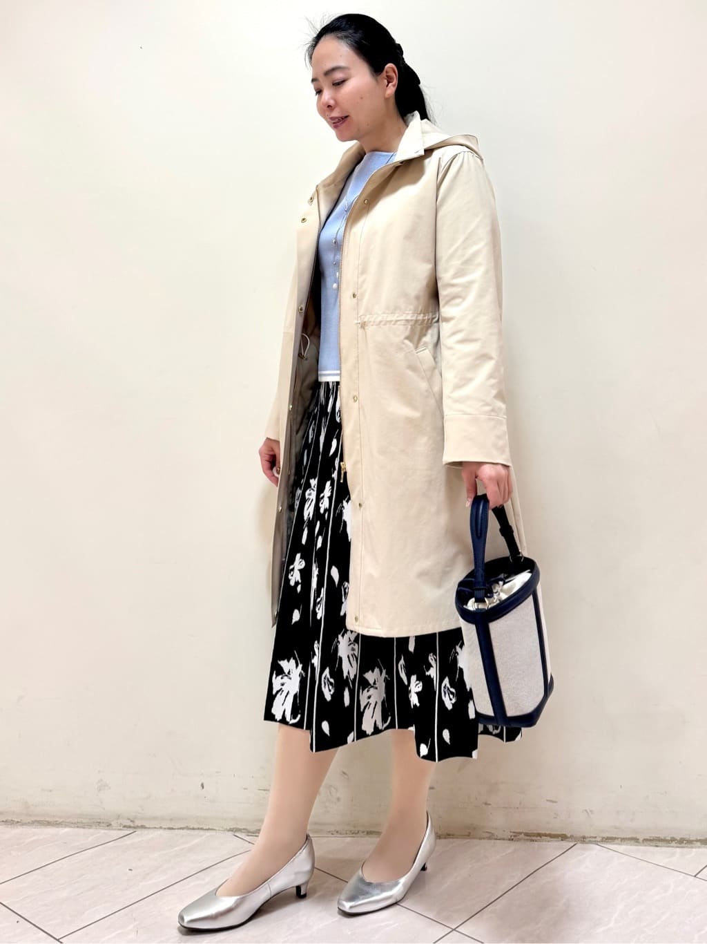rincoさんの「Reflect｜【中綿ライナー付き】ライナー付きフーデッドロングコート」を使ったコーディネート