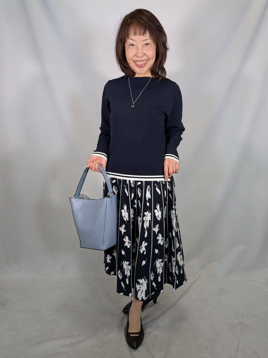 k.kazunoさんの「Reflect｜【セットアップ可】ダブルジャカードニットプルオーバー」を使ったコーディネート