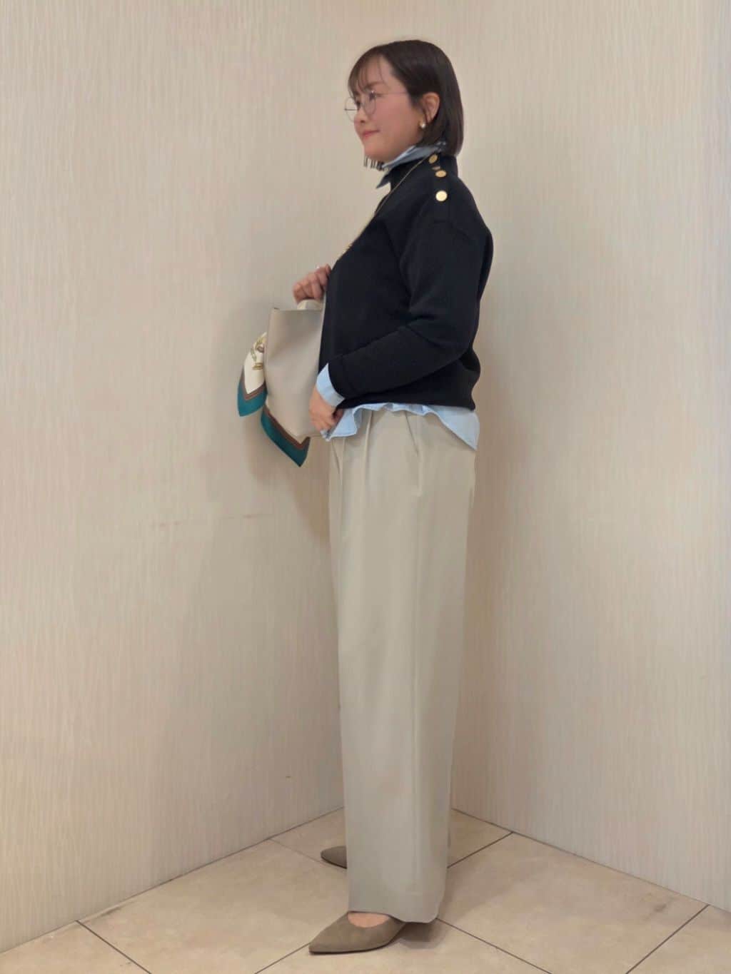 naokoさんの「UNTITLED｜【洗える】ミラノリブニット」を使ったコーディネート