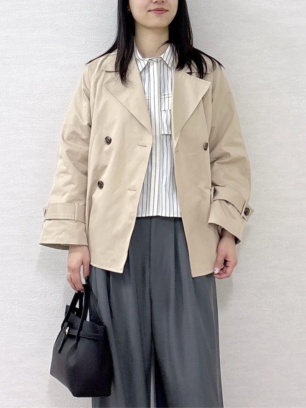 sachikoさんの「OPAQUE.CLIP｜ミドルトレンチコート【洗濯機OK】」を使ったコーディネート