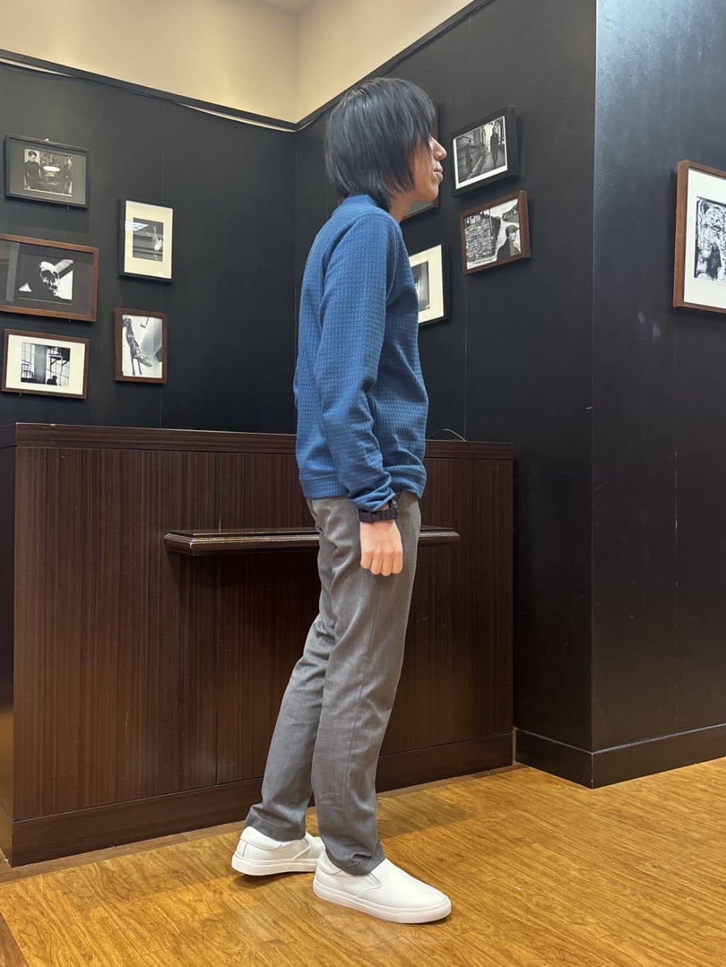 moritaさんの「TAKEO KIKUCHI｜スライドパズル ジャカード ブルゾン」を使ったコーディネート