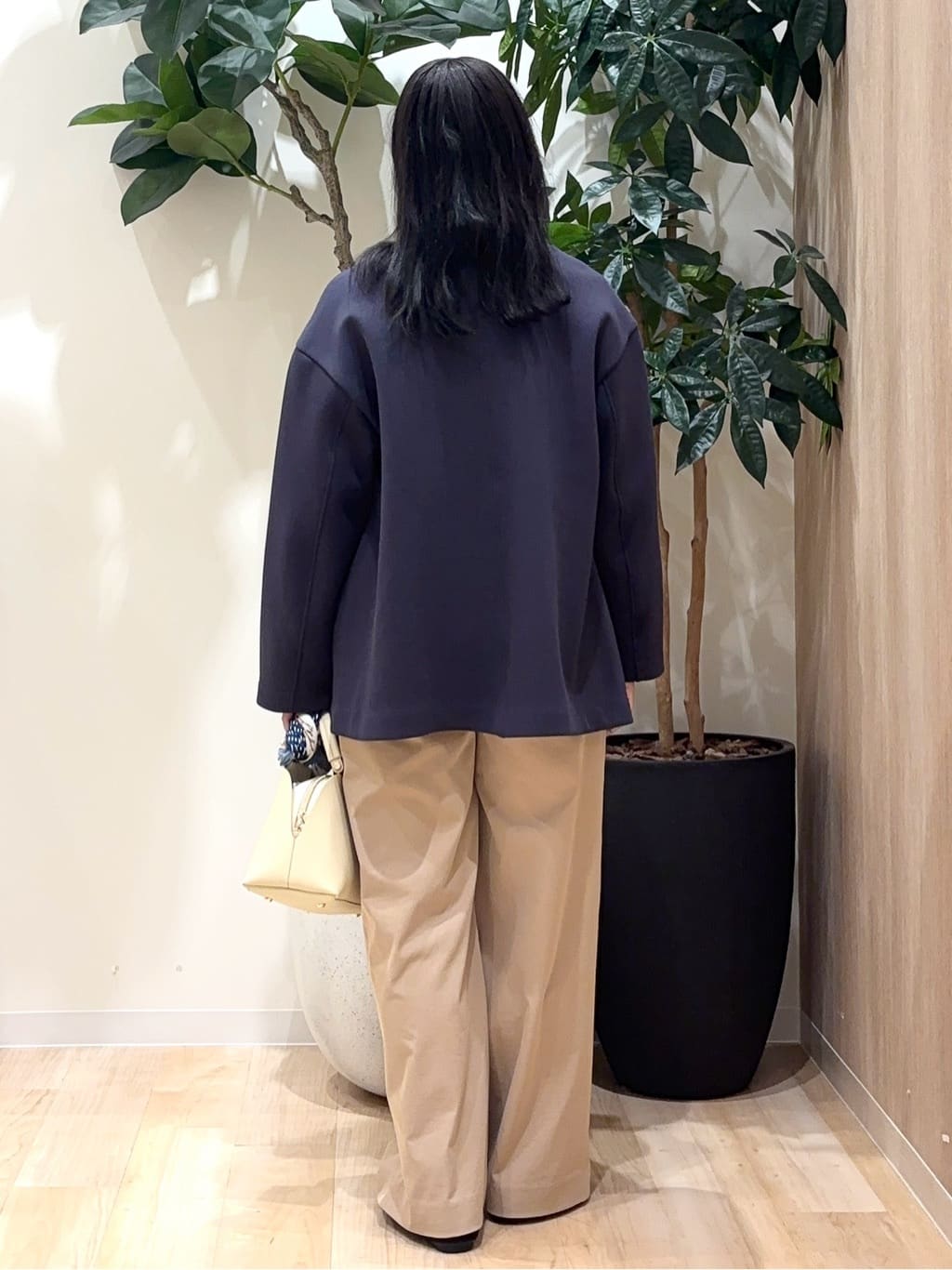 miraiさんの「grove｜しなやかな着心地で動きやすい、ダンボールジャージノーカラーコート」を使ったコーディネート