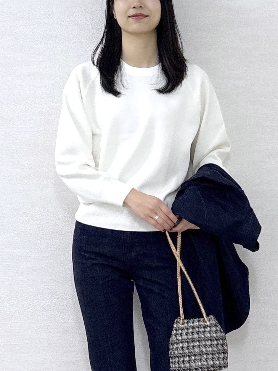 sachikoさんの「OPAQUE.CLIP｜スウェットライクニット【洗濯機OK】」を使ったコーディネート