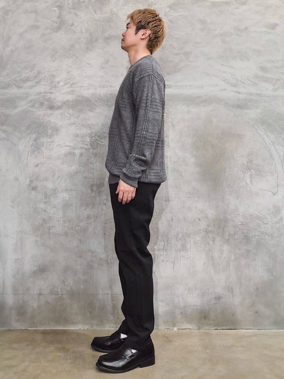 daiさんの「THE SHOP TK｜【優しい肌触り】カシミヤタッチ チェックニット　洗濯機OK」を使ったコーディネート