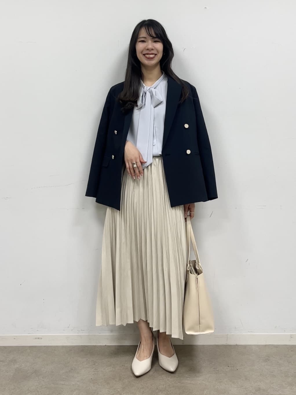cotaniさんの「SHOO･LA･RUE｜【セットアップ可/S-LL/洗濯機可】マニッシュに決まる ダブルブレストジャケット」を使ったコーディネート