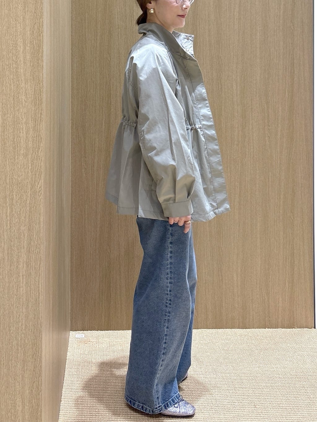 たけねぇさんの「OPAQUE.CLIP｜撥水スタンドZIPブルゾン【洗濯機OK／UVケア／花粉対応】」を使ったコーディネート