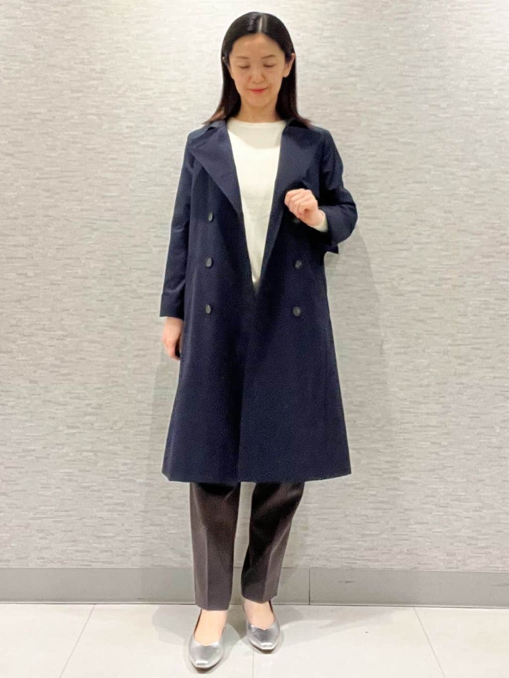 marikoさんの「Reflect｜【通勤／ライナー取り外し可】中綿ライナー付トレンチコート」を使ったコーディネート