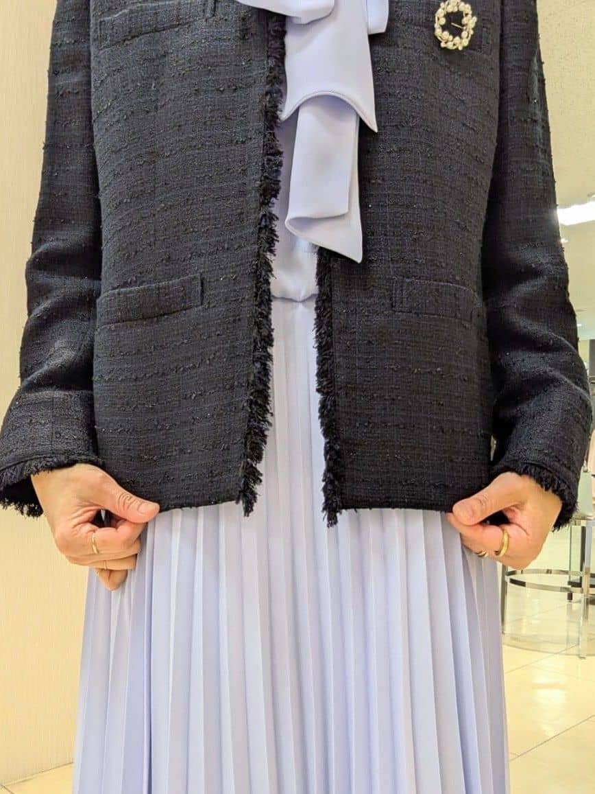 u-macoさんの「UNTITLED｜【仕事着/スーツ】ファンシーツイード ジャケット」を使ったコーディネート