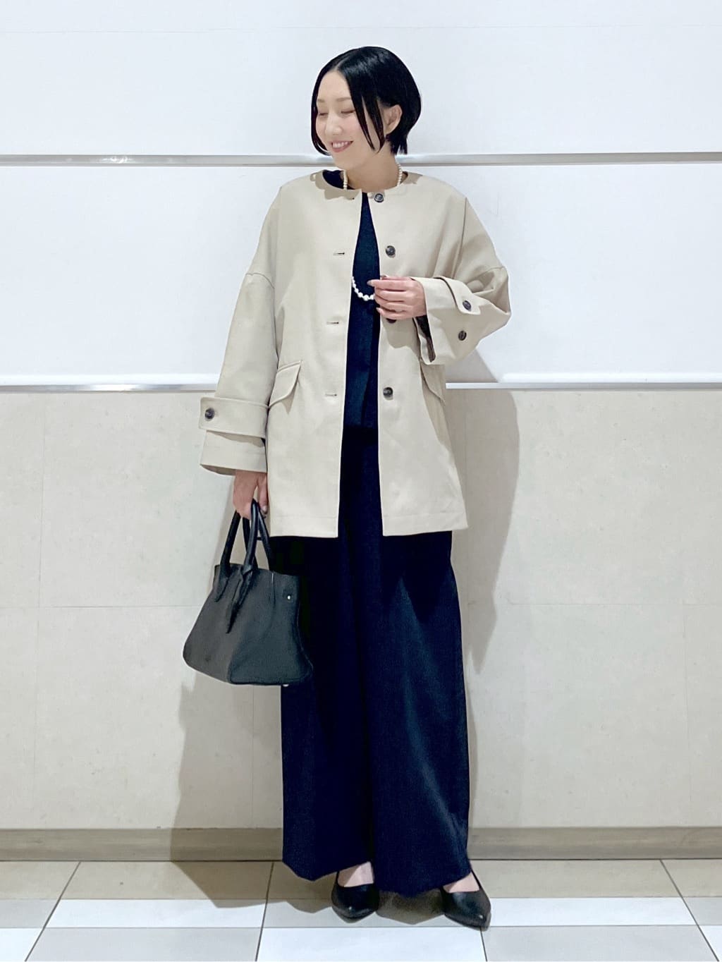 eriko さんの「Dessin｜【洗える】ジョーゼットブラウス」を使ったコーディネート