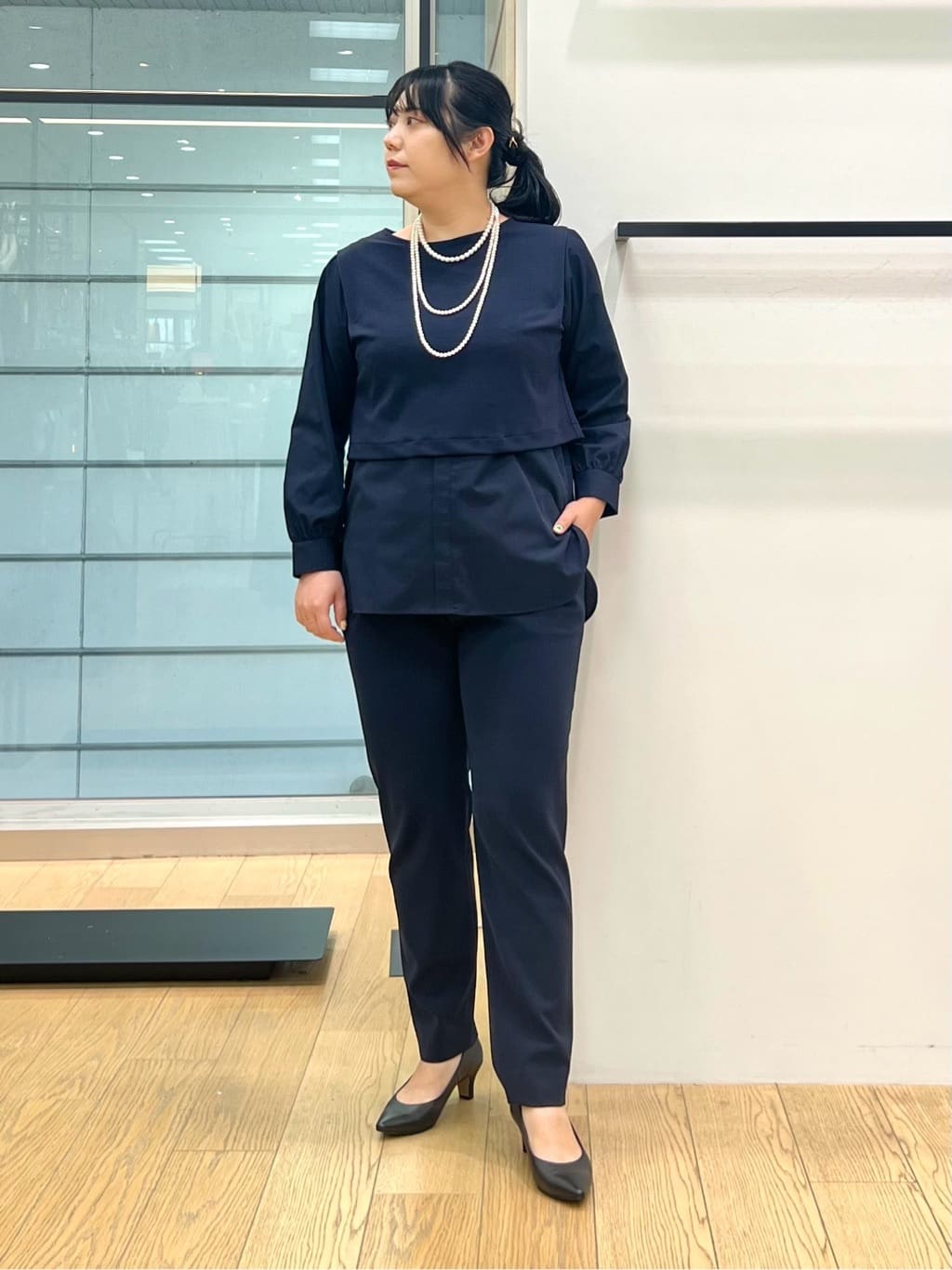 shimaさんの「INDIVI｜【セレモニー／洗える】ミックスツイードライトジャケット」を使ったコーディネート