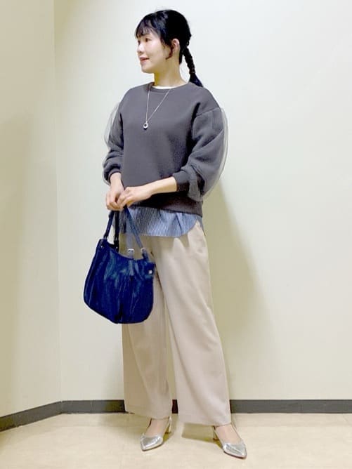  beni_gingerさんの「Reflect｜チュールレイヤードスリーブプルオーバー」を使ったコーディネート