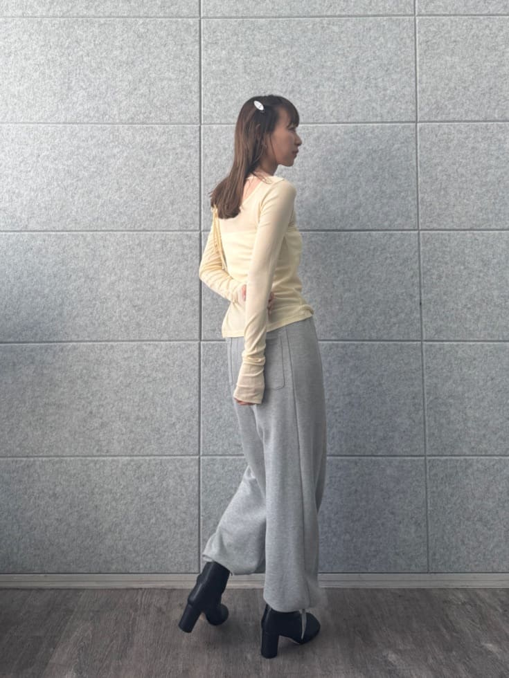 designer yukaさんの「CODE A｜【Re】ribbon sweat pants」を使ったコーディネート