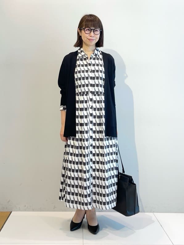 murayamaさんの「INDIVI｜【洗える／上品】きれいめ着流しカーディガンニット」を使ったコーディネート