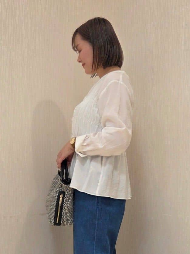 naokoさんの「UNTITLED｜◆【セットアップ可/はっ水】シャイニータイプライターブルゾン」を使ったコーディネート