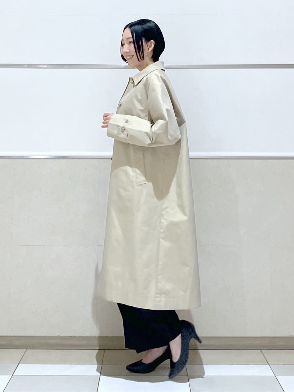 eriko さんの「Dessin｜シャンブレースプリングコート」を使ったコーディネート
