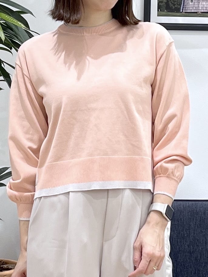 canaさんの「Dessin｜【洗える】バイカラーデザインニット」を使ったコーディネート