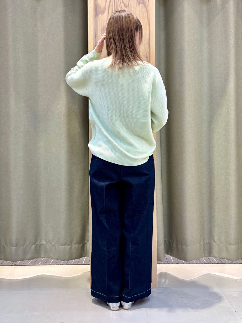 HaNeさんの「THE SHOP TK｜【S-XLサイズ/選べる6色】どこから見ても美しい ガーターニット/洗濯機OK」を使ったコーディネート