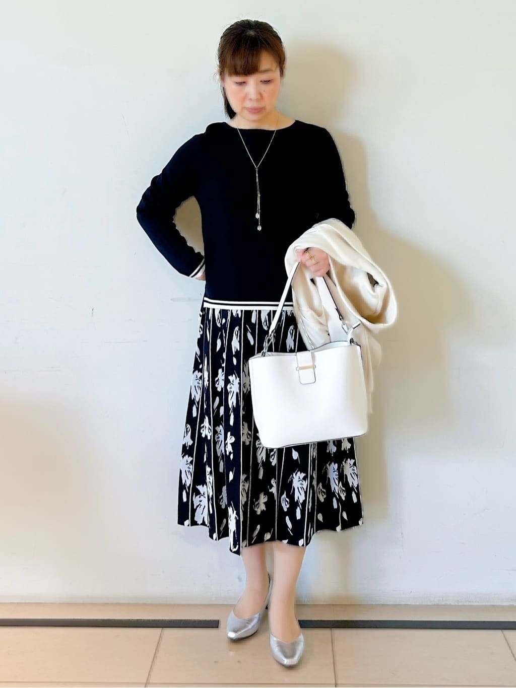 ひーさんの「Reflect｜【セットアップ可】ダブルジャカードニットプルオーバー」を使ったコーディネート