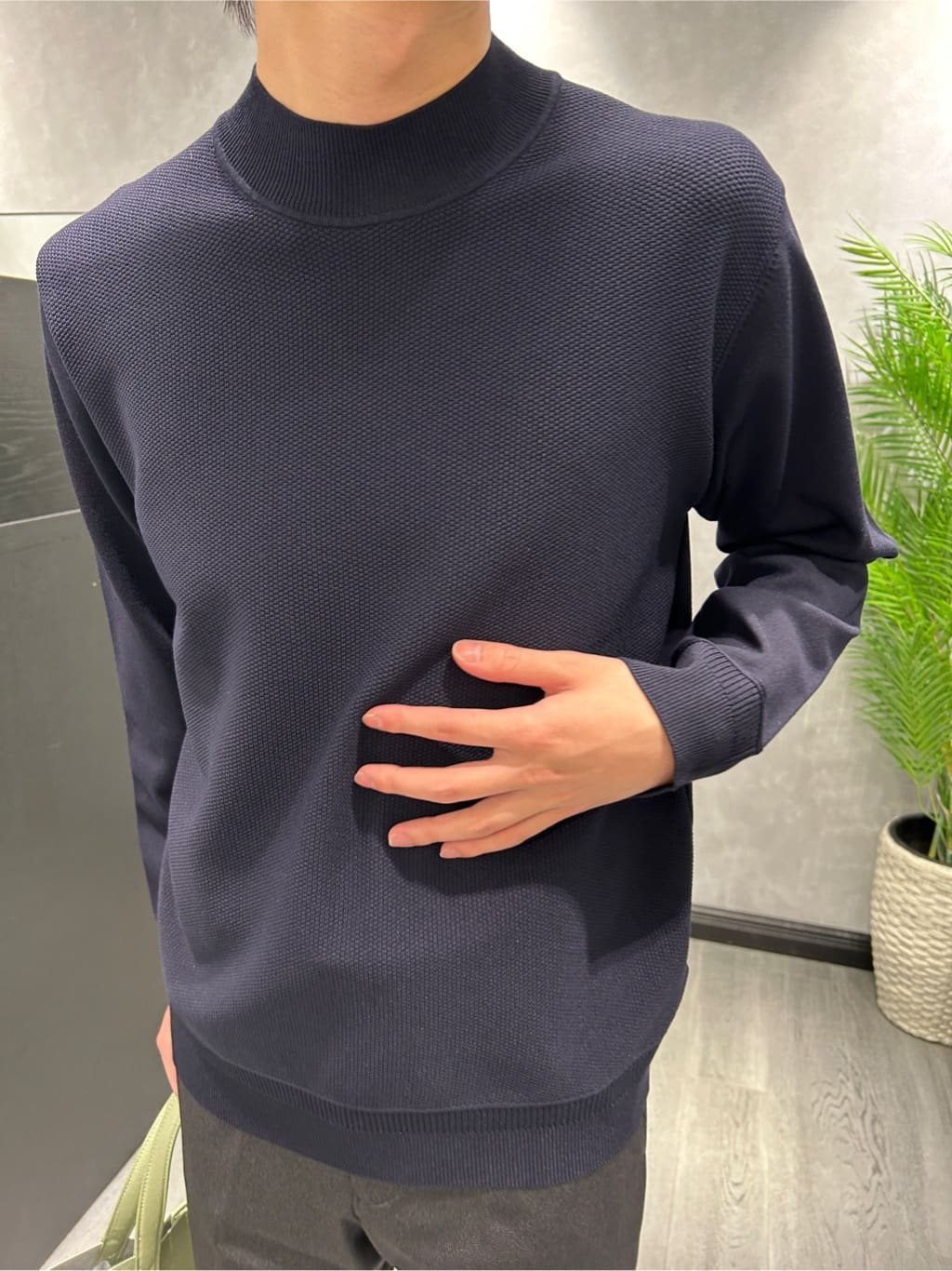 ruiさんの「TAKEO KIKUCHI｜モックネック 鹿の子 ニット プルオーバー」を使ったコーディネート