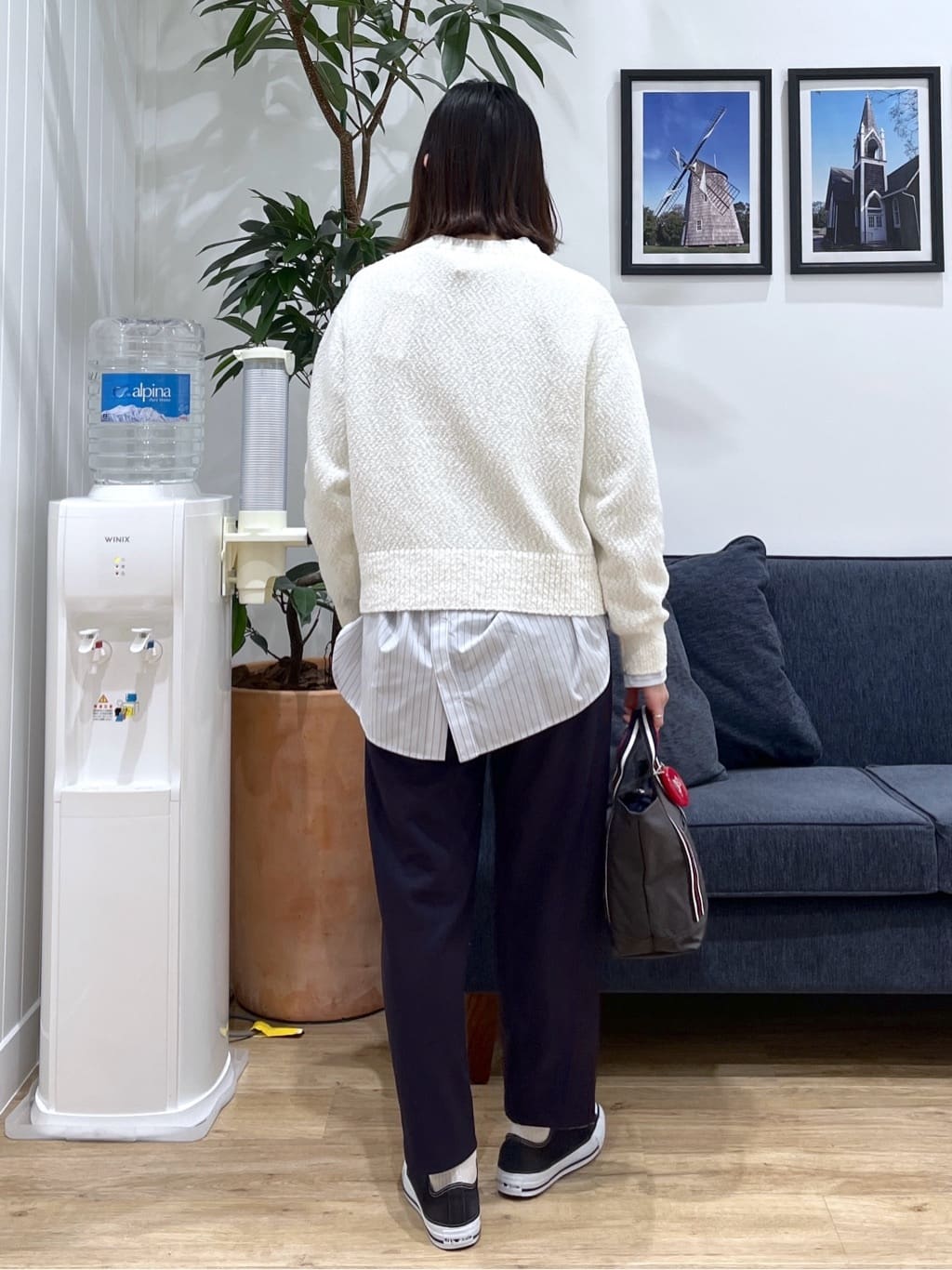 canaさんの「Dessin｜【洗える】ローゲージコットンニット」を使ったコーディネート