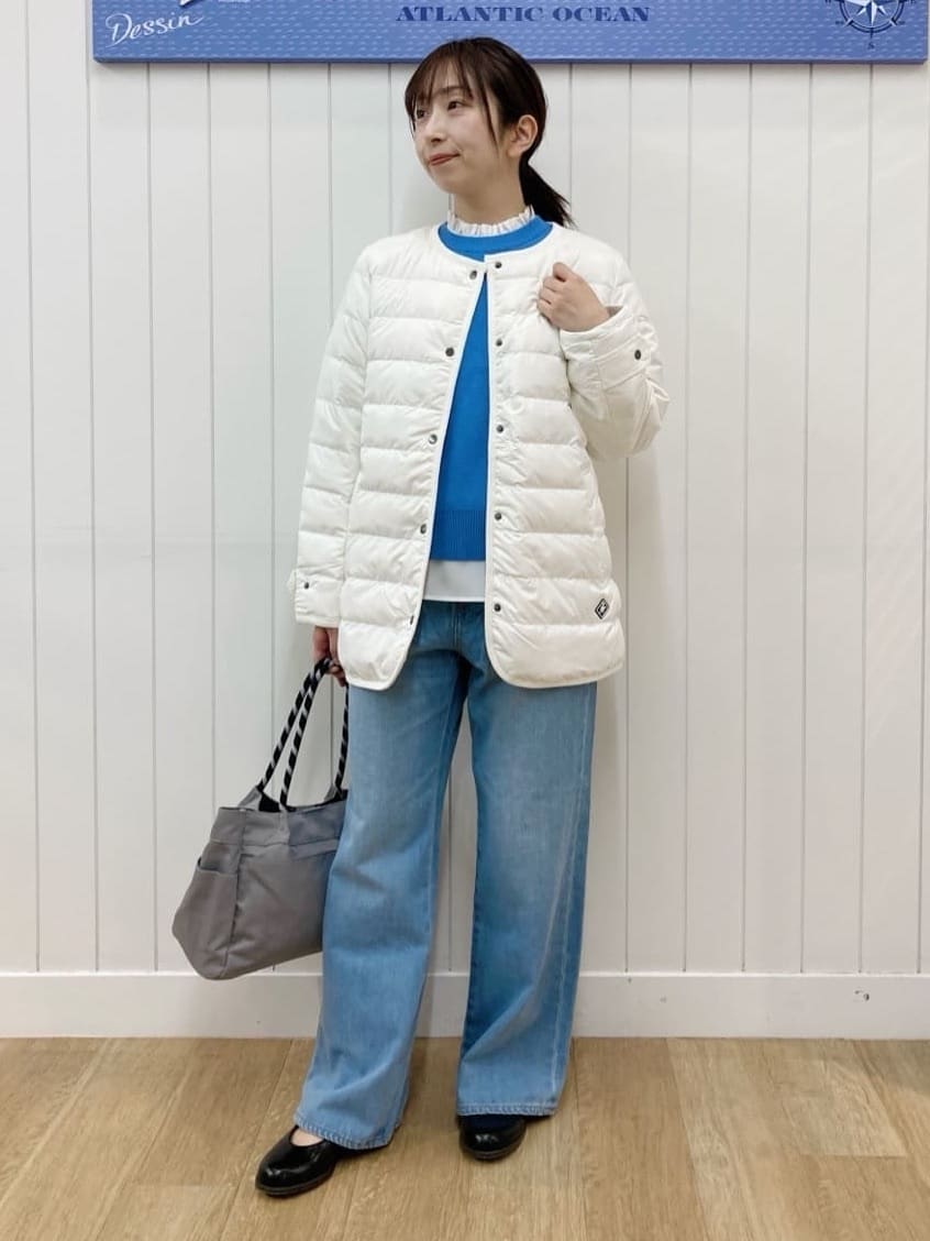 yoshiさんの「Dessin｜【撥水・2WAY】ミュラーダウンコートミドル丈」を使ったコーディネート