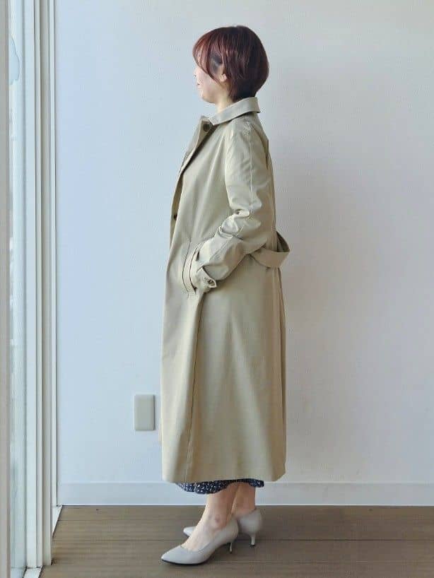 やじまさんの「UNTITLED｜◆【はっ水/洗える】タスランステンカラーコート」を使ったコーディネート