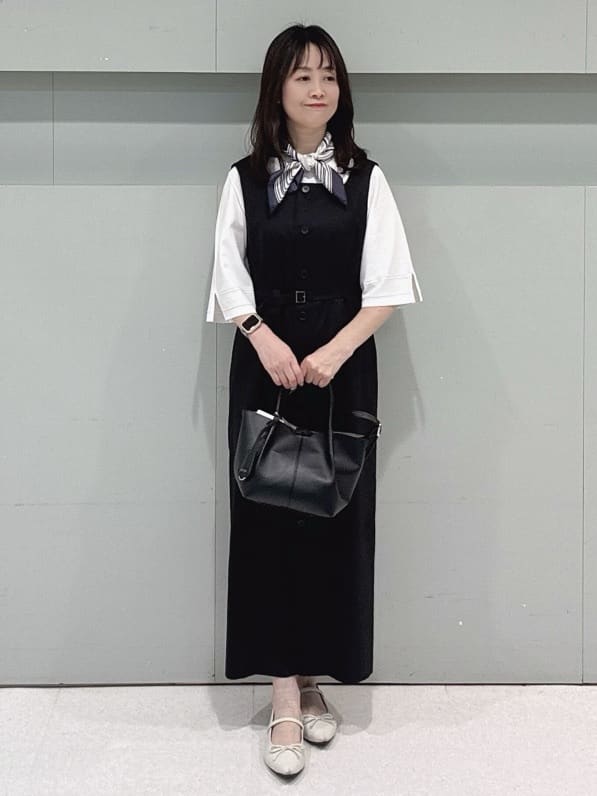 makiさんの「UNTITLED｜【洗える/清涼感】袖スリットニットプルオーバー」を使ったコーディネート
