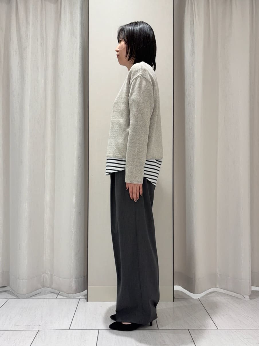 わたなべさんの「UNTITLED｜◆【洗える/光沢感】ファンシーヤーンニット」を使ったコーディネート