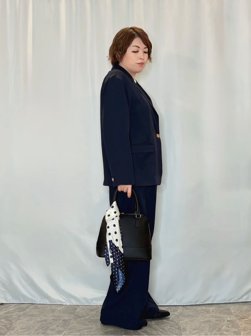 たみさんの「SHOO･LA･RUE｜【洗濯機可/セットアップ可/UV/SS-LL】楽してきちんと きれい見えゆったりワイドパンツ」を使ったコーディネート