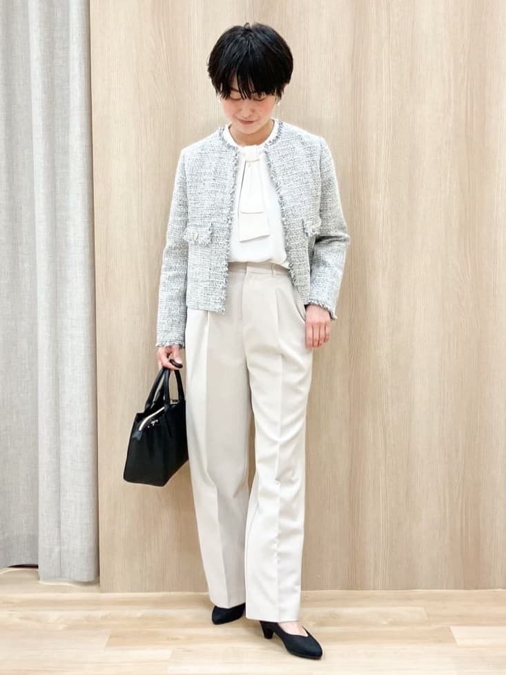 Keiさんの「grove｜【マシンウォッシュ／防シワ/SS-3L】ストレッチワイドパンツ」を使ったコーディネート