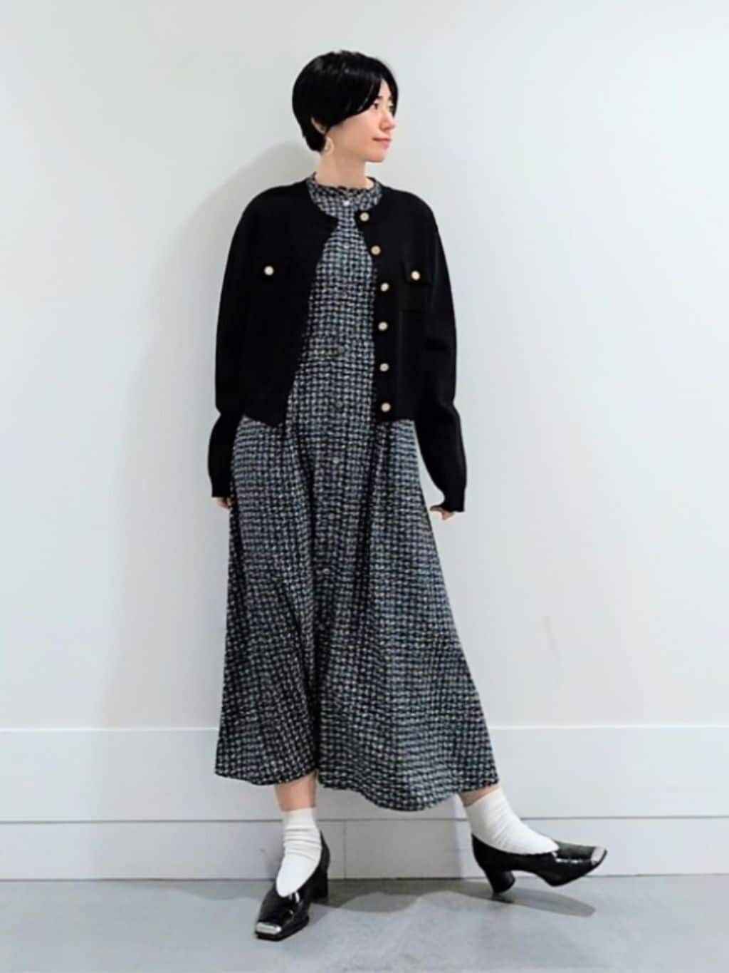 ミズタさんの「UNTITLED｜【洗える/ジャケット風】ミラノリブカーディガン」を使ったコーディネート