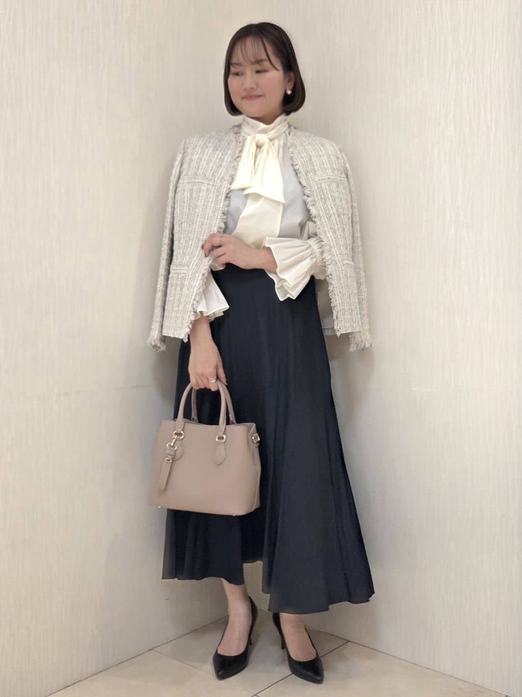 naokoさんの「UNTITLED｜【仕事着/スーツ】ファンシーツイード ジャケット」を使ったコーディネート